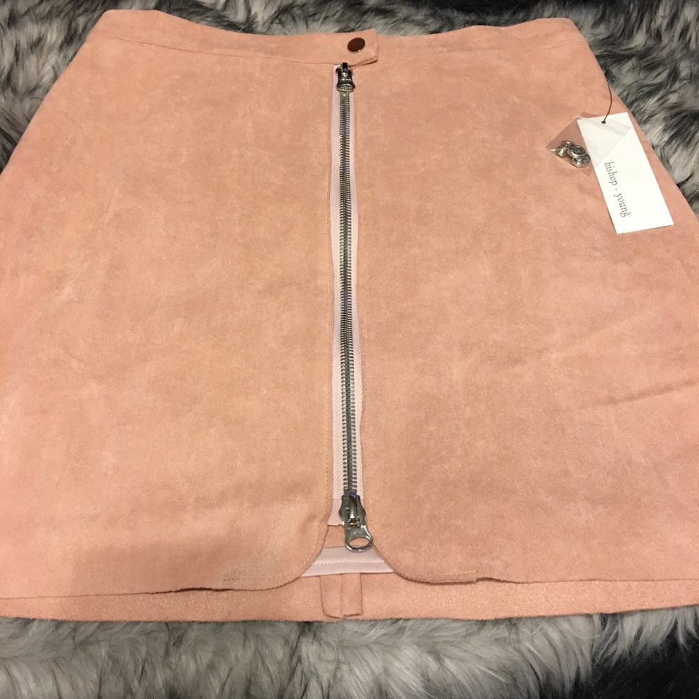 Adorable Bishop + Young Exposed Zip Quartz Mini Skirt